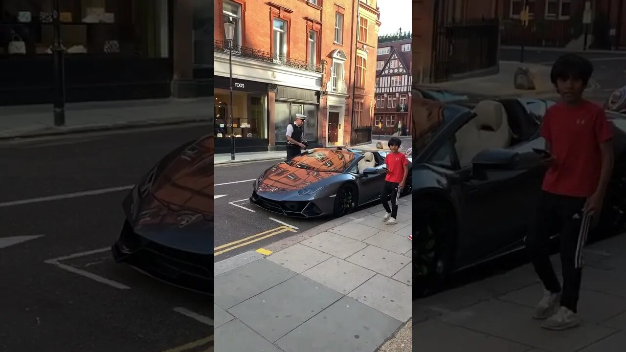 Lamborghini vs Police in London #shorts #cars #supercatok #cartokvideo #cleancar #cartok