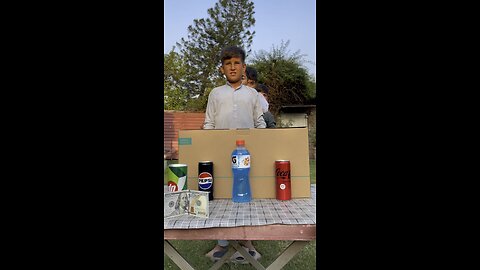 100$ soda bottles challenge family games American funny games