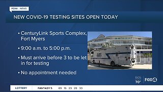 Additional testing sites open