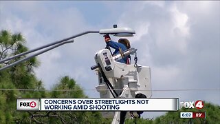 Streetlight repairs begin amid concerns over weekend shooting