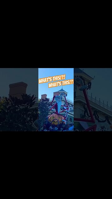 Jack Skellington at Haunted Mansion #disneyland #hauntedmansionholiday #nightmarebeforechristmas