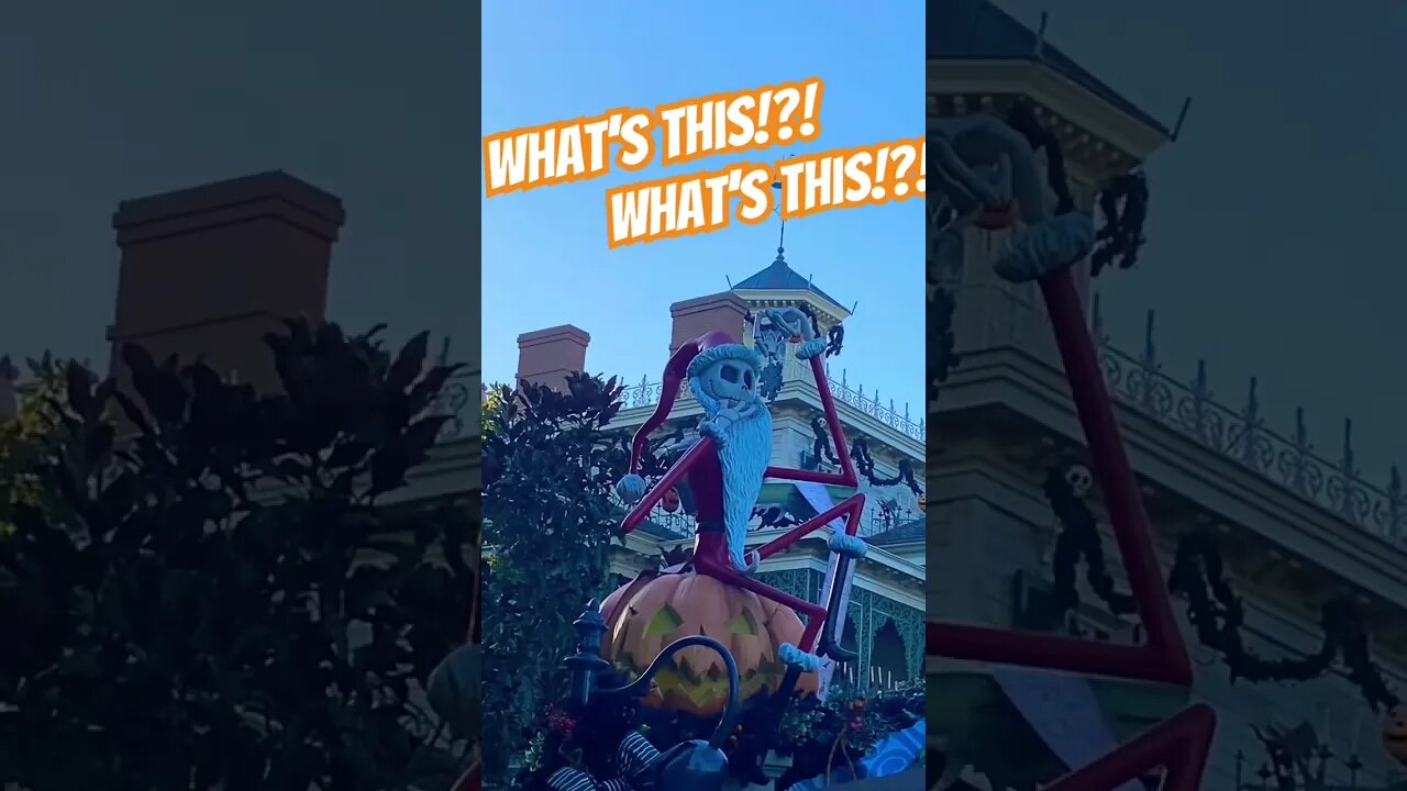 Jack Skellington at Haunted Mansion #disneyland #hauntedmansionholiday #nightmarebeforechristmas