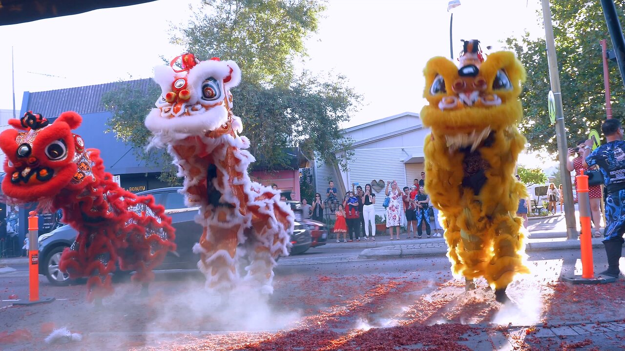 Lion Dance CNY Good Fortune Roast Duck Victoria Park Chinese New Year WA