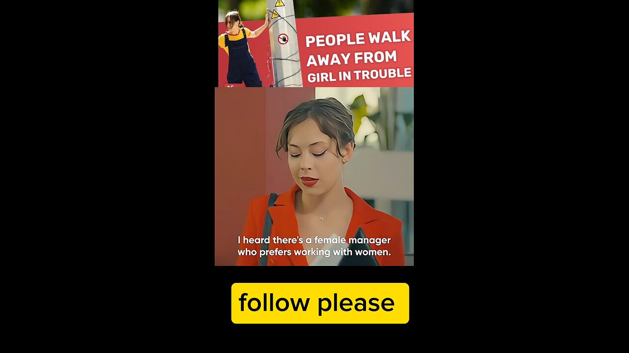 People Walk Away From Girl In Trouble