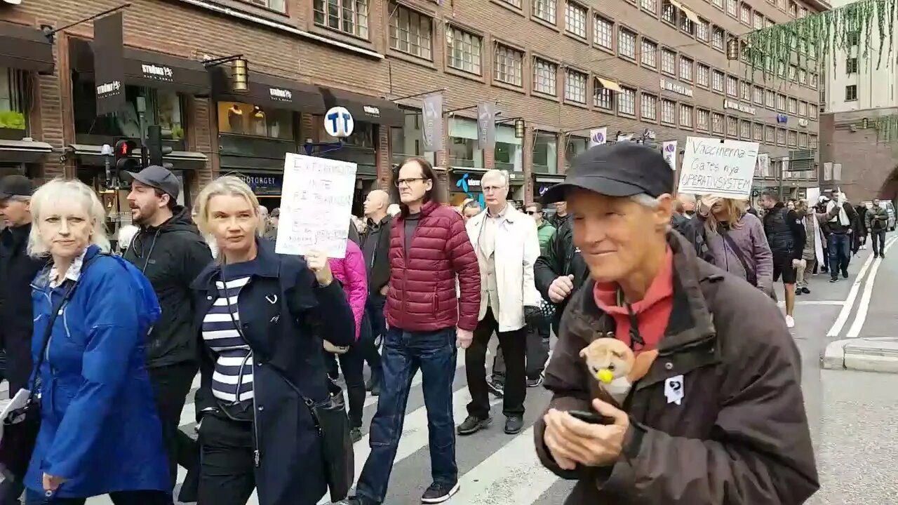 Reportage från World Wide Rally for Freedom Stockholm