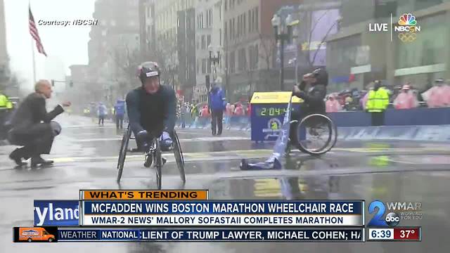 Maryland native wins Boston Marathon wheelchair race