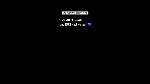 100% Black. 100% Jewish! White colonizers what now?
