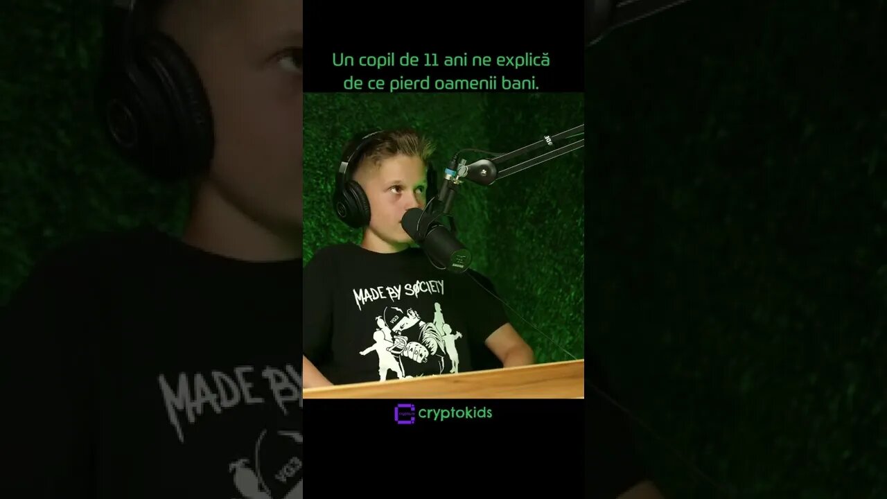 Un copil de 11 ani ne explică de ce pierd oamenii bani