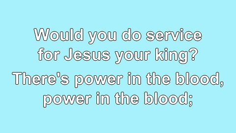 There is Power in the Blood V4