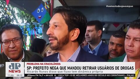Ricardo Nunes nega que a Prefeitura de SP tenha mandado retirar usuários de drogas na cracolândia