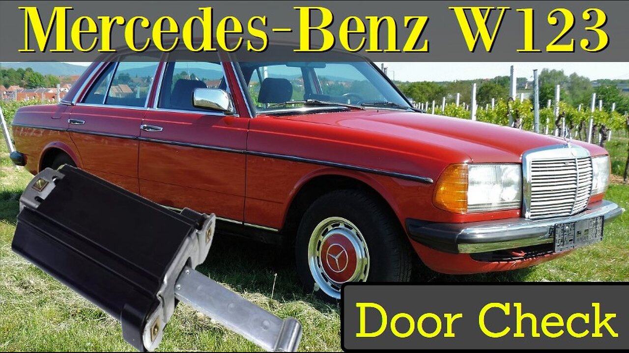 Mercedes Benz W123 - How to replace the door check tutorial repair fix