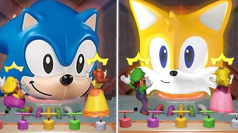 Sonic, Tails, Amy Rose & Yoshi in Mario Party Superstars