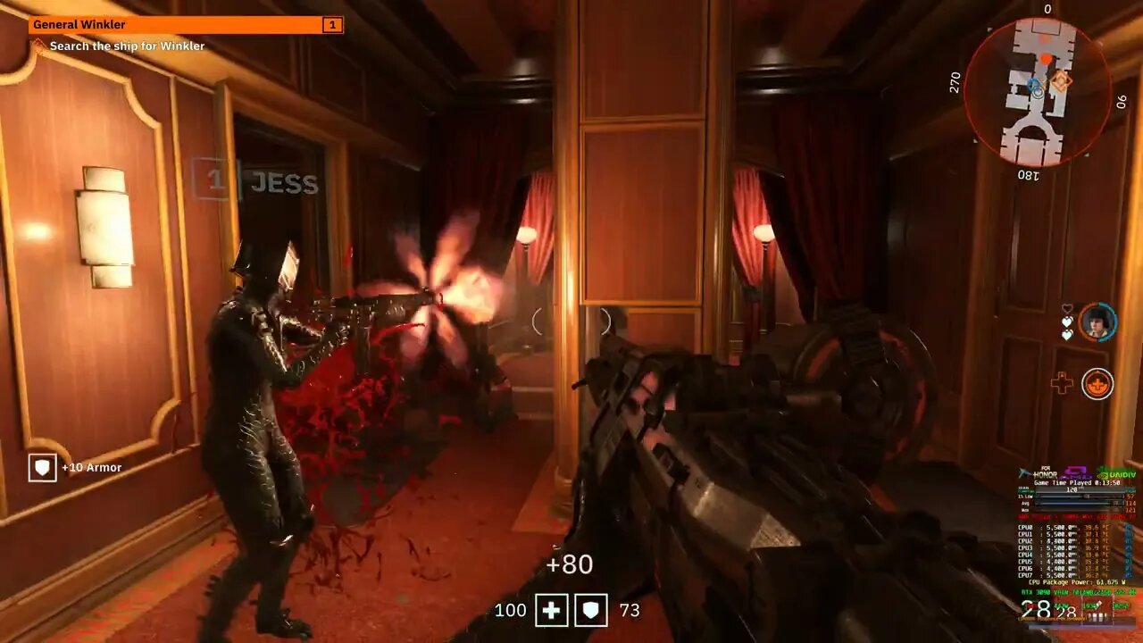 AMD 7700X 5500Mhz Wolfenstein Youngblood 4K HDR PC Gameplay rtx 3090
