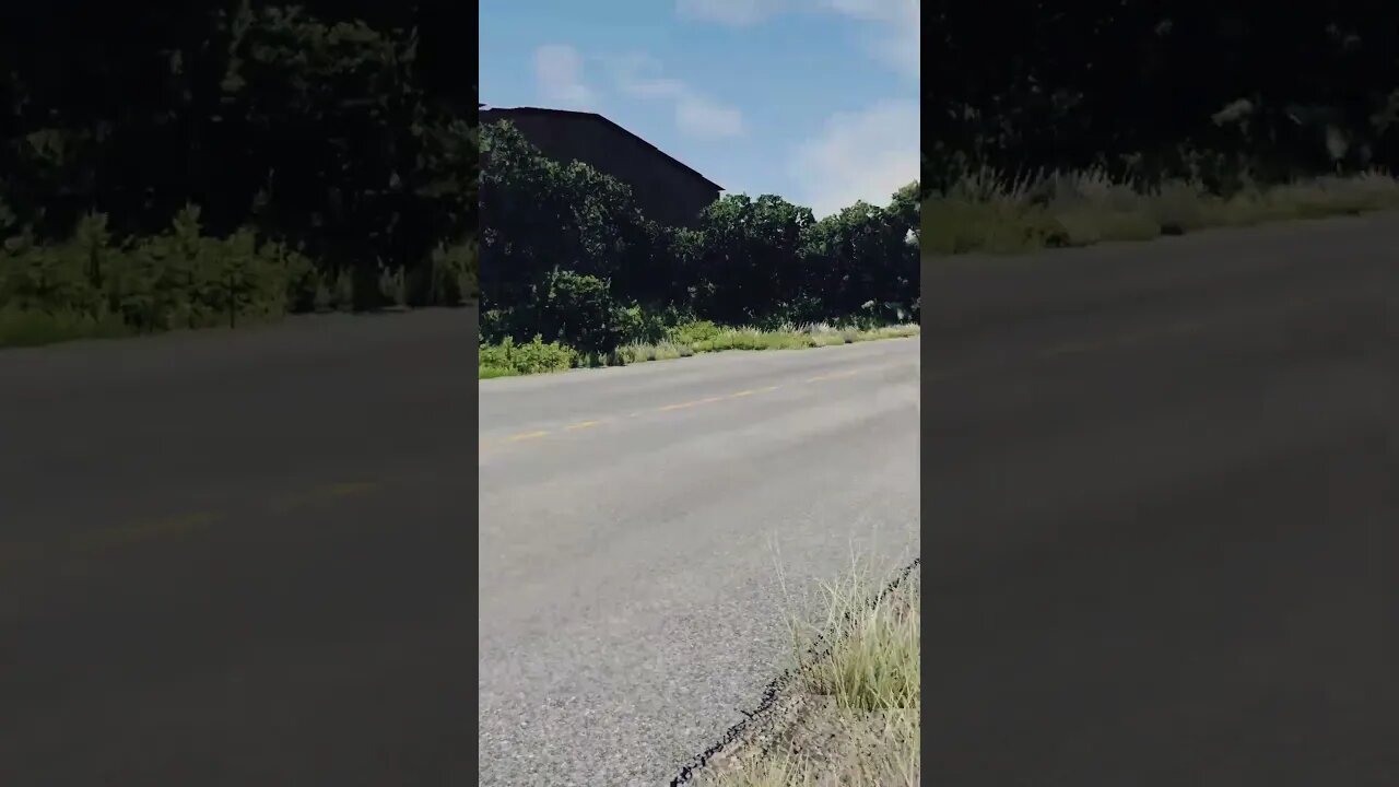 Dodge Demon Flyby - BeamNG Drive Simulation #Dodgedemon #dodgedemon170 #superchargerwhine #shorts