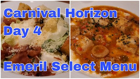 CRUISE | Emeril Select Dinner Day 4 | Carnival Horizon