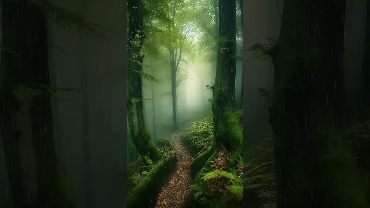 快速放松：雨声助眠，树林雨声催眠曲让你在大自然中快速放松身心，进入深度睡眠BGM#rain #rainsounds #sleep #sleepmusic #shorts #shortsvideo