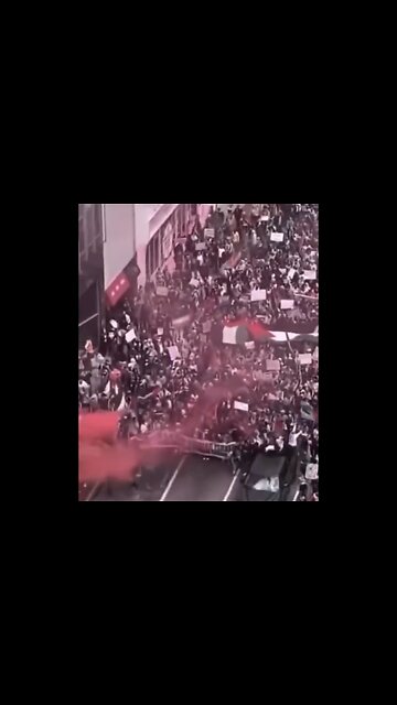 MASSIVE PRO-PALESTINIAN PROTEST🇰🇼🛗🏙️ON THE STREETS IN DALLAS TEXAS🇰🇼🛗🐚💫