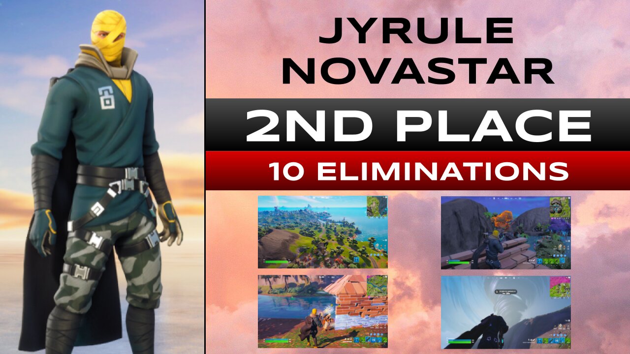 2nd Place Finish - 10 Player Eliminations - Fortnite Solo Battle Royal - Full Gameplay