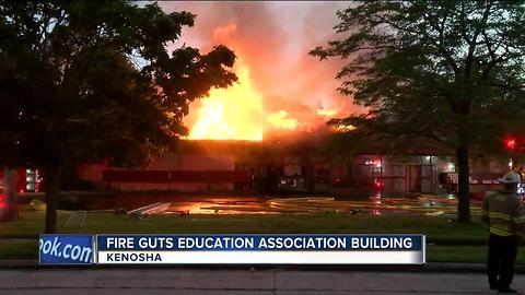 Kenosha teacher's union building damaged by fire