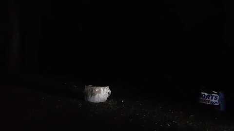 Using the Hultafors trekking axe to process firewood at night 11th Sept 2022