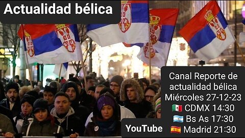 ACTUALIDAD BELICA 27.12.23 ISRAEL mata a un General Irani en Siria / UCRANIA Rusia conquista Marinka