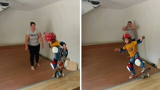 Determined Kid Learns How To Skate Like A Pro In Only 4 Months