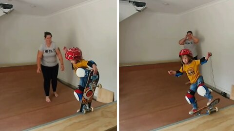 Determined Kid Learns How To Skate Like A Pro In Only 4 Months