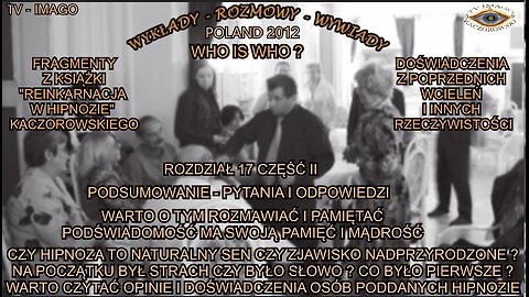 CZY HIPNOZA TO NATURALNY SEN CZY ZJAWISKO NADPRZYRODZONE? NA POCZĄTKU BYŁ STRACH CZY BYŁO SŁOWO? CO BYŁO PIERWSZE? WARTO CZYTAĆ OPINIE I DOŚWIADCZENIA OSÓB PODDANYCH HIPNOZIE.