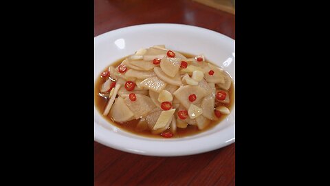 Pickled radish is really crisp, refreshing and appetizing