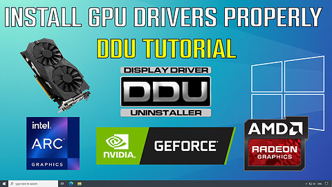 How to Install Graphics Card Driver Properly - DDU Tutorial