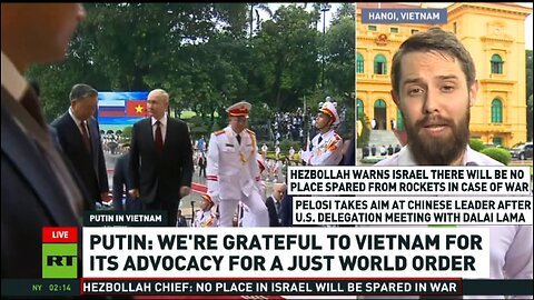 RT News - June 20th 2024 early. President Putin arrives in Vietnam.