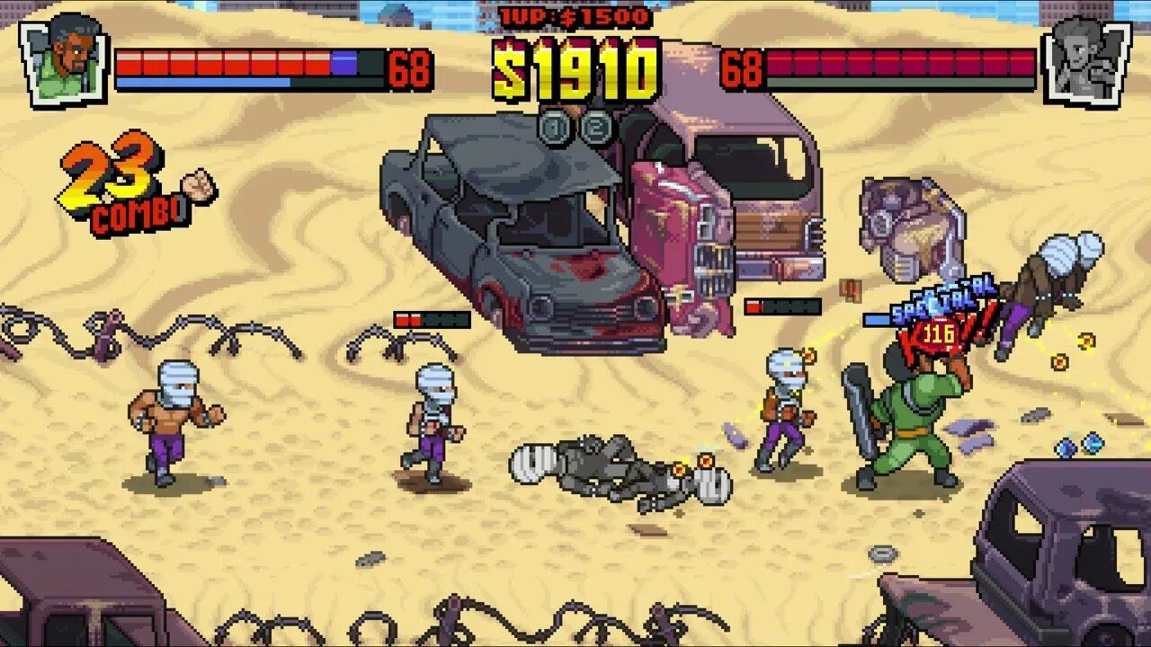 Double Dragon Gaiden: Rise of The Dragons - Triangles Junkyard