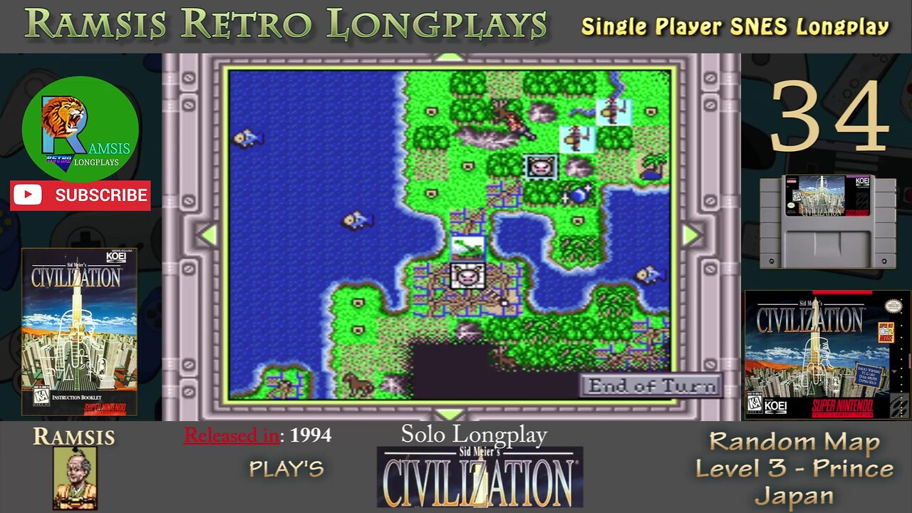 Sid Meier's Civilization | 1994 | SNES | Prince | Random | Japan - Episode #34