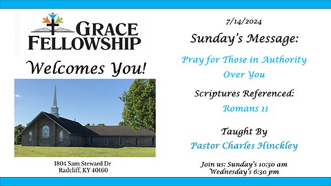 Pray for Those in Authority - 7.14.24 (include