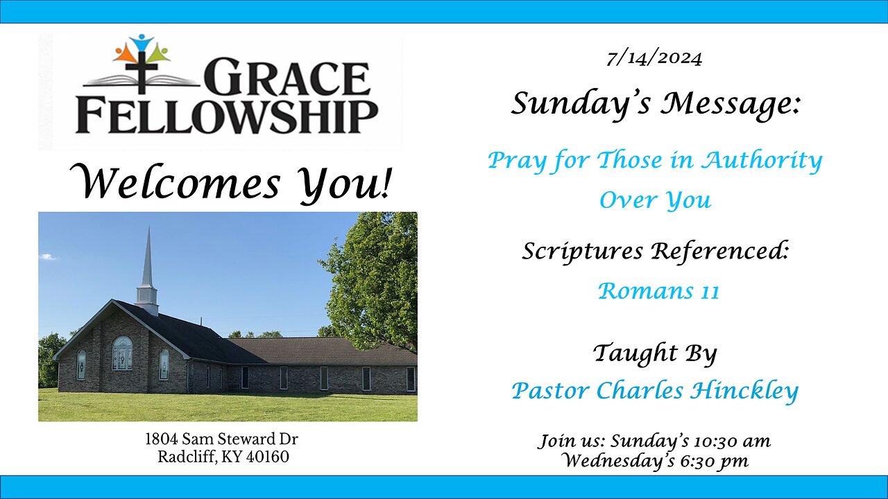 Pray for Those in Authority - 7.14.24 (include