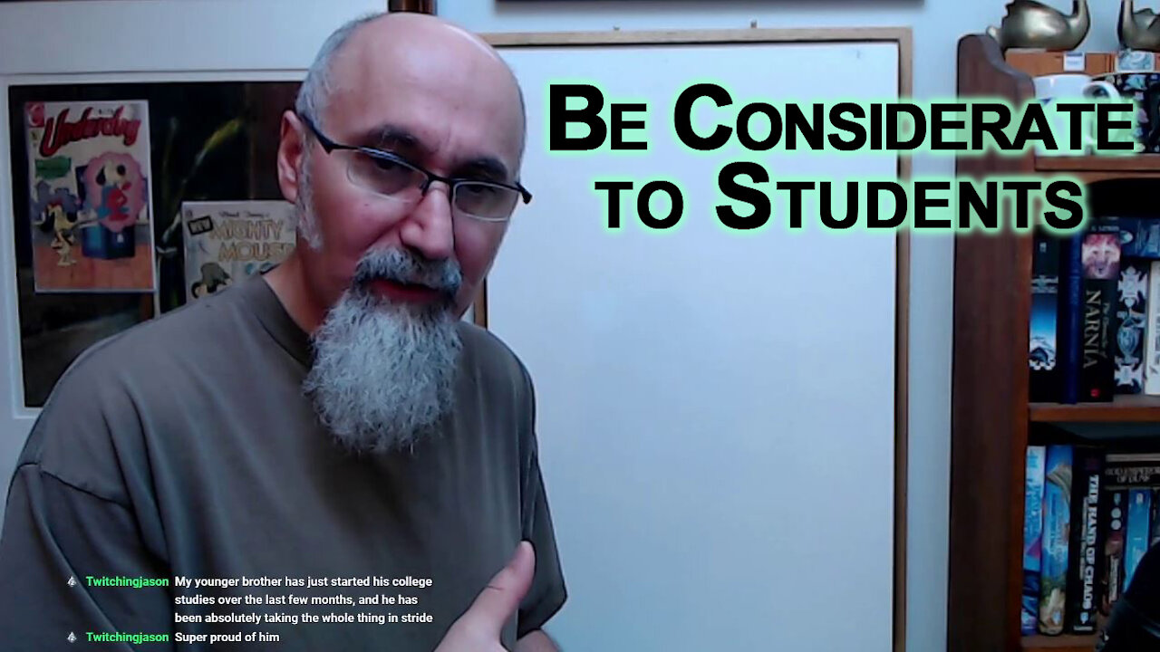Be Considerate to Those Who Are in School Right Now, Thoughts on Students and Education
