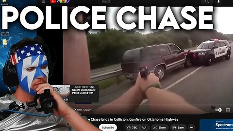 High Speed Police Chase Ends in Collision, Gunfire Oklahoma Highway (REACTION)
