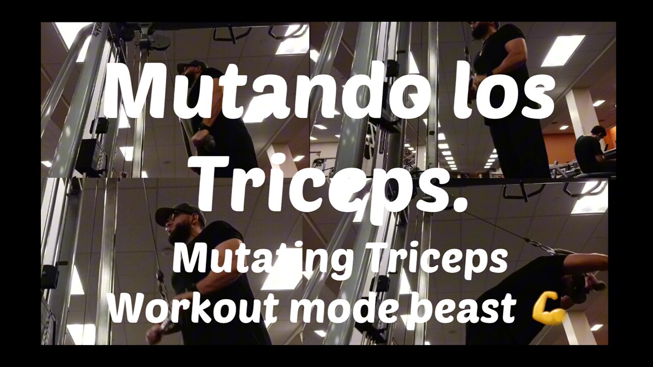 Hard training triceps 💪. A tope en mi entrenamiento de triceps 💪.