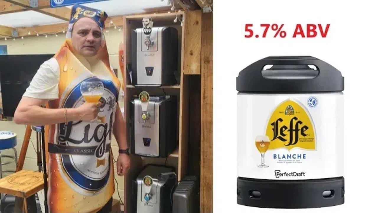 Leffe Blanche 5.7% ABV Perfectdraft Pro Philips Perfectdraft and Fancy Dress LOL 😆 ***NEW KEG***