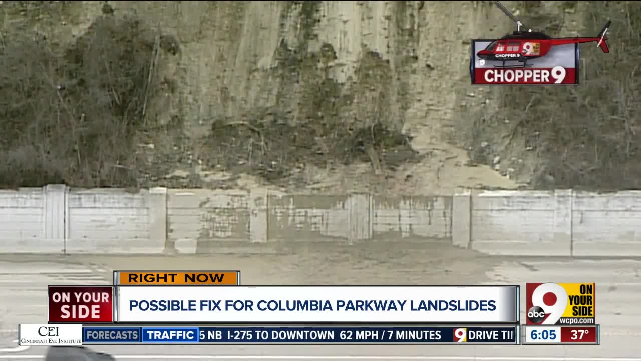 Possible fix for Columbia Parkway landslides