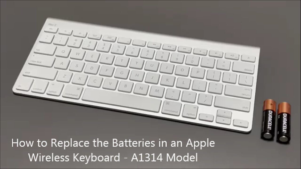 How to Replace the Batteries in an Apple Wireless Keyboard A1314 Model