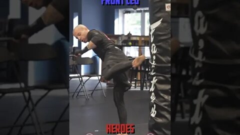 Heroes Training Center | Kickboxing & MMA - Side Kick - Front | #Shorts