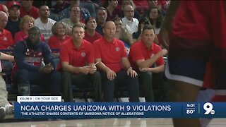 Report: Arizona receives five Level 1 NCAA allegations