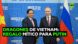 Putin recibe un regalo mitológico del primer ministro vietnamita