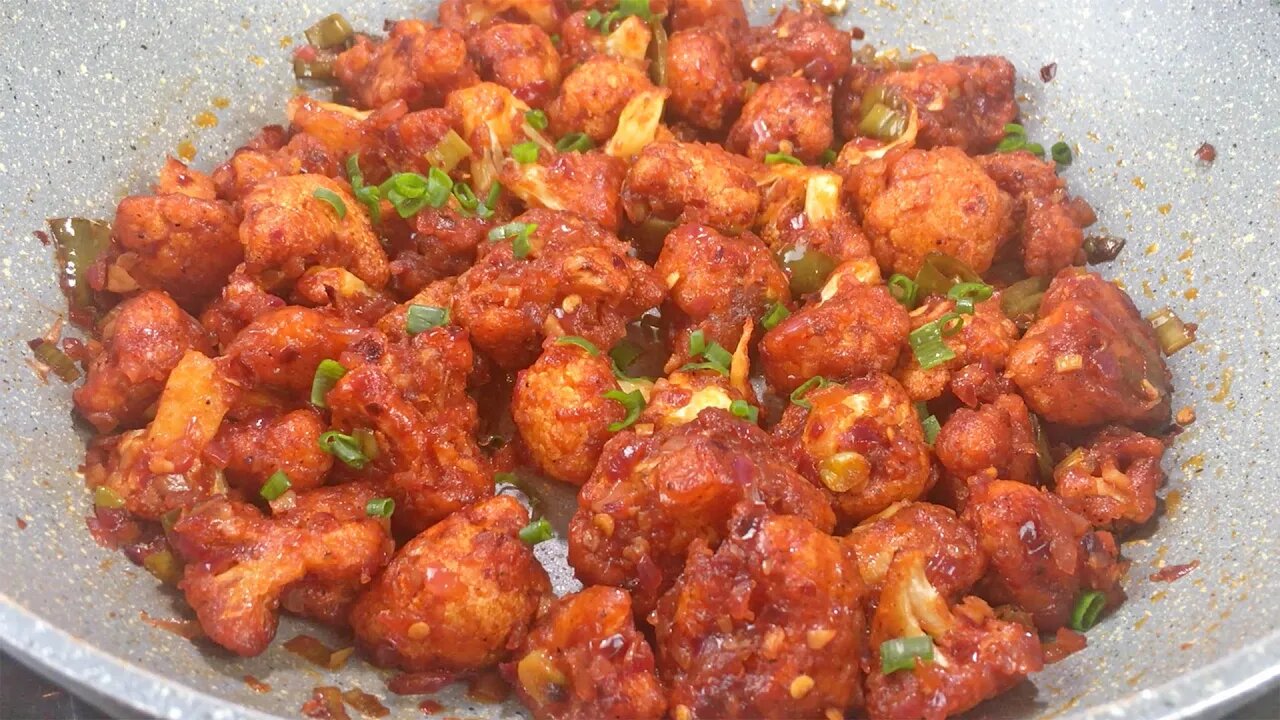 Fried Cauliflower Manchurian Recipe • How To Make Gobi Manchurian Recipe • Veg Manchurian Recipe