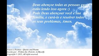 Pode Deus abençoar você e sua família, curá-lo e resolver os seus problemas [Frases e Poemas]