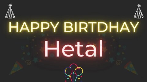Happy Birthday to Hetal - Birthday Wish From Birthday Bash