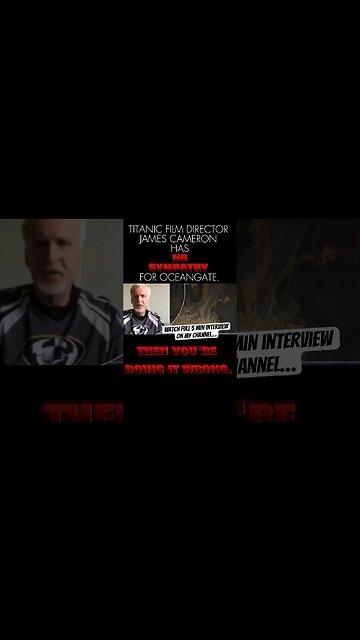 James Cameron has NO SYMPATHY for OceanGate (titanic Sub tragedy)