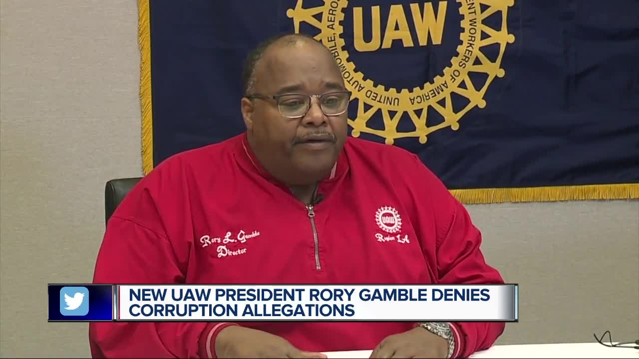 New UAW President Rory Gamble denies involvement in union corruption