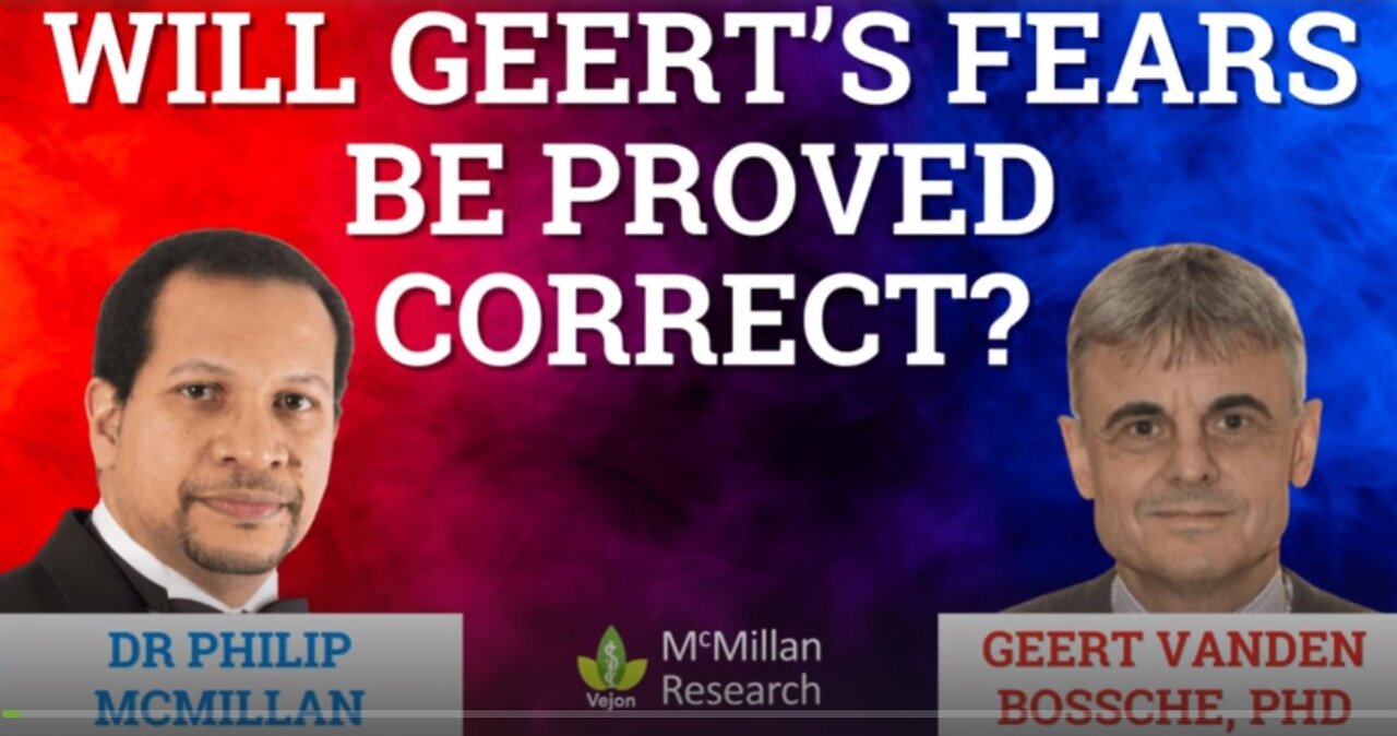 WILL GEERT VANDEN BOSSCHE PHD'S FEAR PROVE CORRECT?